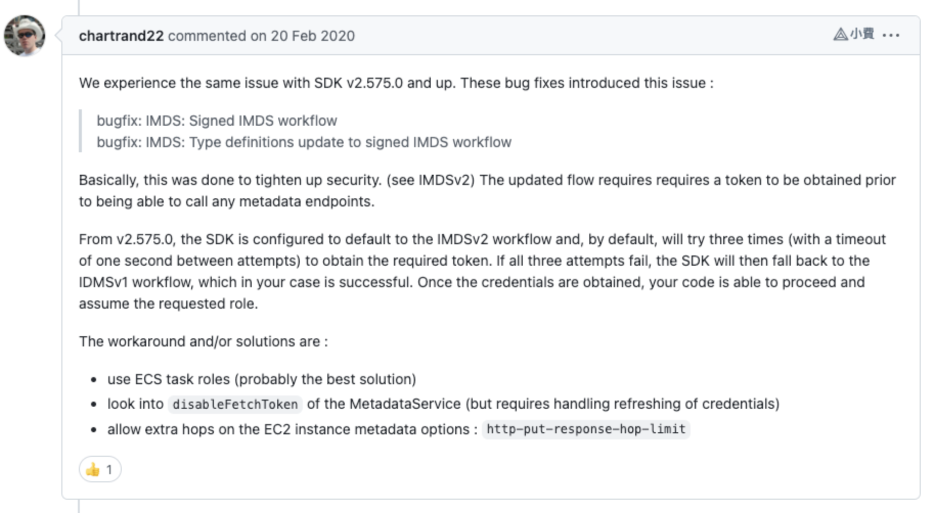 Why aws-sdk-js-v2 get sts assume-role token so slow in k8s node